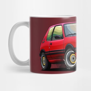 Peugeot 205 Red Mug